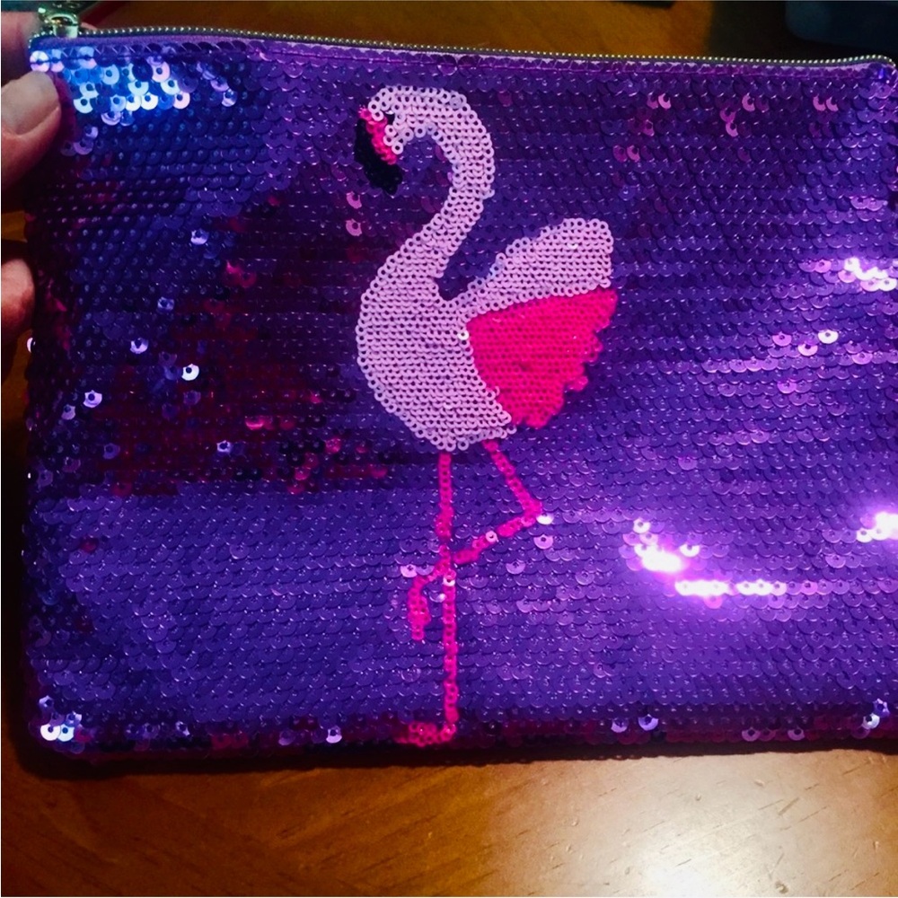 Tarte Cosmetics Flamingo Sequined Bag